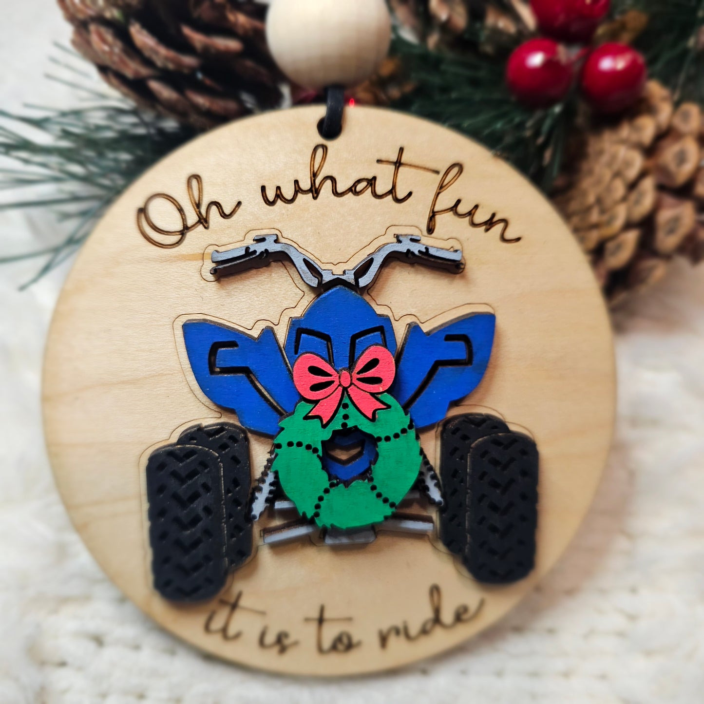 "Oh What Fun It Is to Ride" Off-Road Christmas Ornament